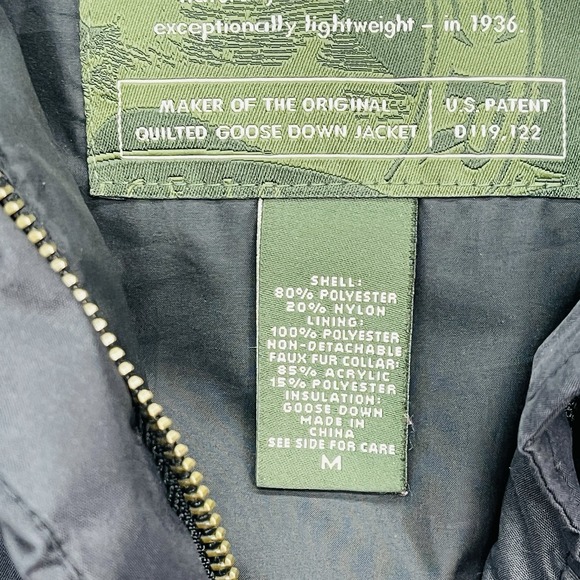 Eddie Bauer Goose Down Quilted Puffer Vest Womens M Faux Fur Collar GorpCore - Picture 9 of 13